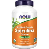 Now Luomu Spirulina, 500 mg - 500 tablettia