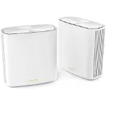 Asus ZenWiFi XD6 -mesh WiFi -järjestelmä, Wi-Fi 6, AX5400, Dual-band, 2 kpl, valkoinen