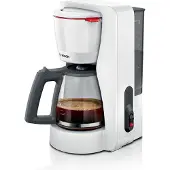 Bosch TKA2M111, Suodatinkahvinkeitin, 1,25 L, Jauhettu kahvi, Valkoinen