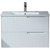 Lykke Polar Deluxe 80x46x55cm valkoinen allaskaappi