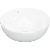 vidaXL pesuallas 44x17 cm keramiikka pyöreä valkoinen