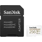 SanDisk 256gb max endurance microsdhc card with adapter 120 000 hours