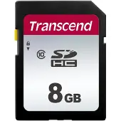 Transcend 300S 8 Gt SDHC UHS-I Class 10 -muistikortti, musta