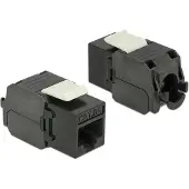 DeLOCK – Keystone Module RJ45 jack > LSA Cat.6A UTP black (86267)