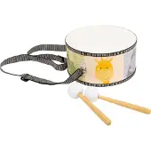 Small Foot - Wooden Drum Wild Animals with Sticks.