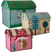 Rice - Large Set of 3 Toy Baskets Happy Forest Theme