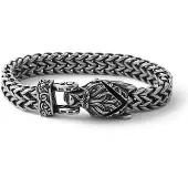 Lykken Viking Fenrir susi teräsrannekoru 21 cm