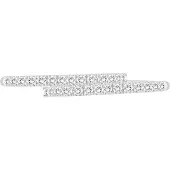 Lykken Elegance bypass valkokultainen rivitimanttisormus 0,15 ct-180