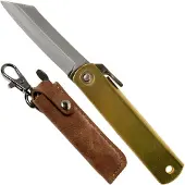 Higonokami Folder Brass Blue Paper Steel