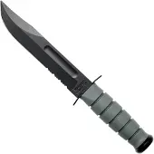 Ka-Bar 5012 Foliage Green, serrated edge, Kraton, plastic sheath