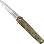 MKM Knives MKM Flame Light FL02L-GC dagger, green micarta, pocket knife