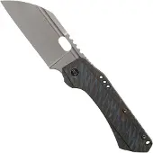 We Knife Roxi 3 WE19072-3 Tiger Stripe Flamed Titanium pocket knife, Todd Knife &amp; Tool design