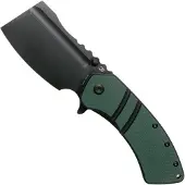 Kansept Knives XL Korvid T1030A1 Black, OD Green Black G10 pocket knife, Justin Koch design