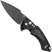 Hogue X5 4" Spearpoint 34559 Buttonlock Flipper pocket knife, Black Finish