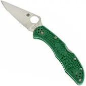 Spyderco Delica 4 Green C11FPGR pocket knife