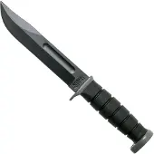 Ka-Bar D2 Extreme Fighting Knife 1292, straight edge, Kraton handle, plastic sheath