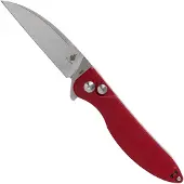 Kizer Cutlery Sway Back Button Lock Red