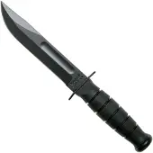 Ka-Bar Short 1256, fixed knife, leather sheath
