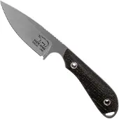 White River Knives M1 Black Burlap Micarta fixed knife, Kydex sheath