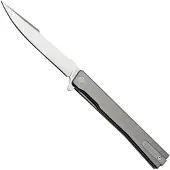 Ocaso Solstice Harpoon Satin kääntöveitsi, Gray Titanium