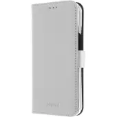 Teknikproffset Insmat Exclusive Flip Case lompakkokotelo, iPhone 13 mini, valkoinen