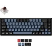 Keychron K6 Pro K6P-J3P-BO 65% -langaton mekaaninen ergonominen pelinäppäimistö, K Pro Brown, musta, harmaa