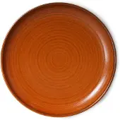 HK Living Home Chef side plate -leipälautanen Ø 20 cm Burned orange