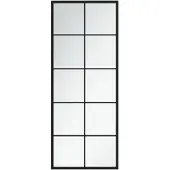 vidaXL Seinäpeili musta 100x60 cm metalli
