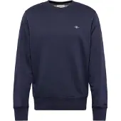 Gant for man. 2006065 Shield navy crew neck sweatshirt (S), Casual, Cotton, Long sleeve