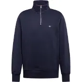 Gant for man. 2008005 Shield half-zip sweatshirt navy (3XL), Casual, Cotton, Long sleeve