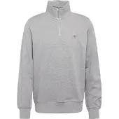 Gant for man. 2008005 Shield grey half-zip sweatshirt (L), Casual, Cotton