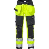 Fristads Palosuojatut flamestat stretch rakentajan housut lk 2 2167 ATHF Huomiokeltainen/Laivastonsininen D104