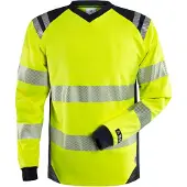 Fristads Palosuojattu flamestat high vis pitkähihainen t-paita lk 3 7359 TFL Huomiokeltainen/Laivastonsininen 4XL