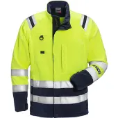 Fristads Palosuojattu Flamestat high vis fleecetakki lk 3 4063 ATF Huomiokeltainen/Laivastonsininen M