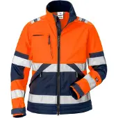 Fristads High vis softshell takki naisten lk 2 4183 WYH Huomio-oranssi/Laivastonsininen 3XL