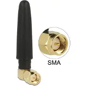 DeLOCK – ISM 433 MHz Antenna SMA 1 dBi omnidirectional flexible rubber black (88915)