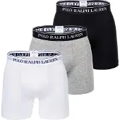 Ralph Lauren Stretch Cotton Boxer Brief 3-Pack - Grey - XXL