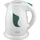 Adler AD 08w -vedenkeitin, 1,0 l, 850 W, valkoinen