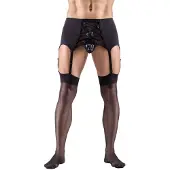 Svenjoyment Underwear Sukkanauhaliivi - Musta - S