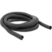 DeLOCK – Braided Sleeving self-closing 5 m x 25 mm black (18920)
