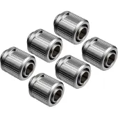 EK EKWB -Quantum Torque STC-10/13 Puristusliitin pehmelle letkulle 10/13mm (3/8" ID 1/2" OD) Satiini Titaani 6-pakkaus