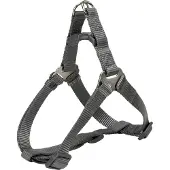 Trixie Premium One Touch harness, S: 40–50 cm/15 mm, graphite