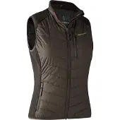 Deerhunter Lady Caroline Padded Waistcoat Brown Leaf 36