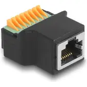 DeLOCK – RJ45 female to Terminal Block with push button Adapter (66948)