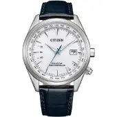 Citizen Miesten kello CB0270-10A Radio Controlled Valkoinen/Nahka