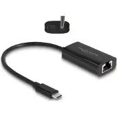 DeLOCK USB Type-C - ADAPTERI - - 61026 - Gigabit LAN - Power Delivery 100W - Valkoinen