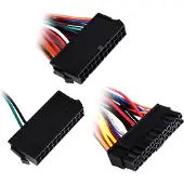 Silverstone PP10 -adapterikaapeli kahdelle virtalähteelle