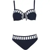 Sunflair Bikini laivastonsininen / valkoinen