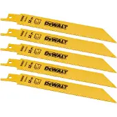 DeWalt Puukkosahanterä DT2361-QZ; 152 mm; 5 kpl.