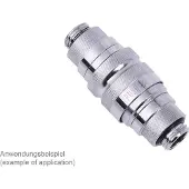 Alphacool Eiszapfen -pikakiinnitysliitin, uros, G1/4, kromi